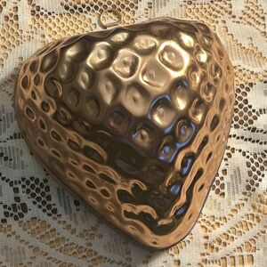 🍓✨Vintage Hammered Copper Strawberry Mold - 4 Cup - Made in USA✨🍓1960s/1970s